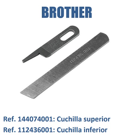 JUEGO DE CUCHILLAS REMALLADORA BROTHER INDUSTRIAL